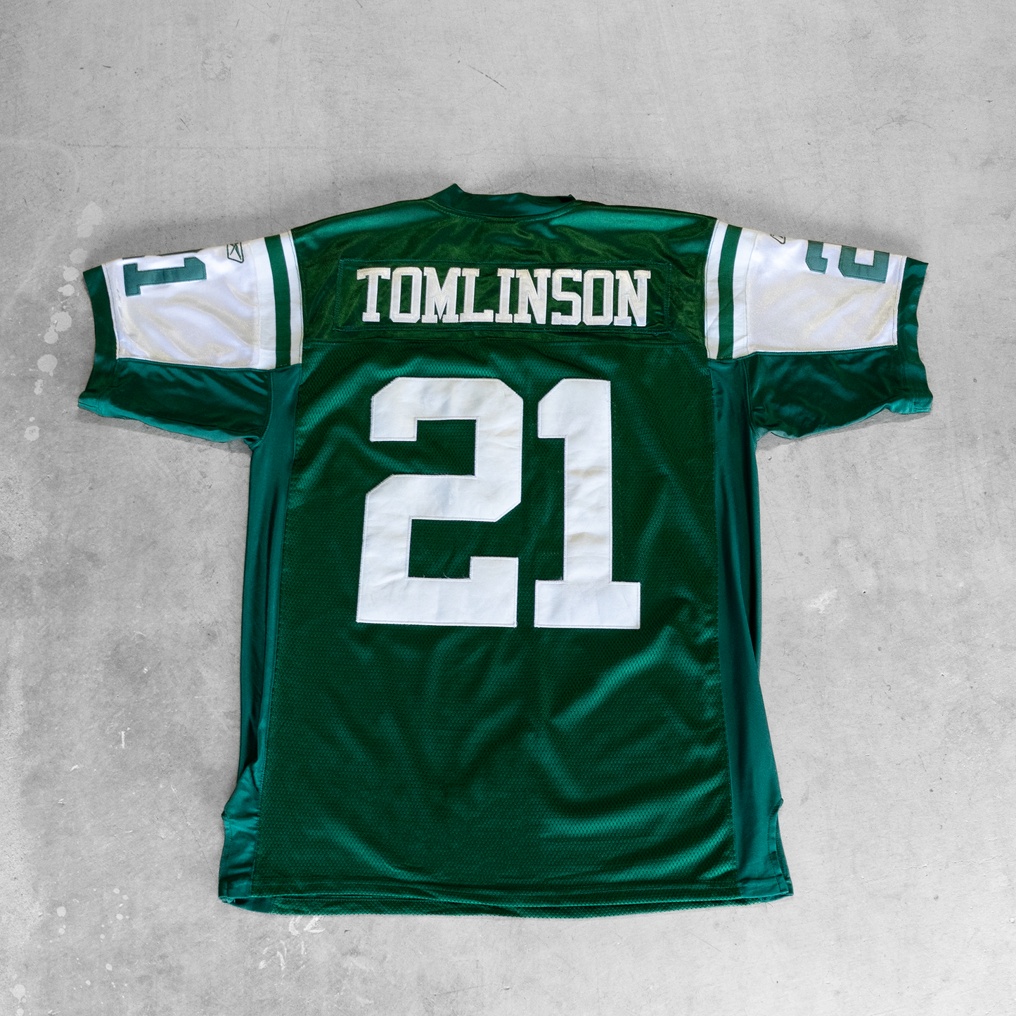 Vintage NFL New York Jets #21 LaDainian Tomlinson Reebok Football Jersey (L)