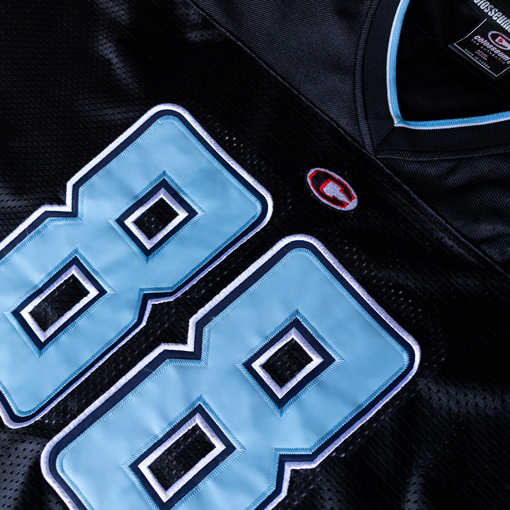 Vintage UNC Black/Baby Blue #88 Football Jersey (XXL)