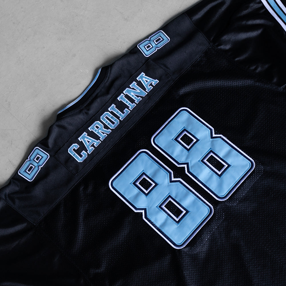 Vintage UNC Black/Baby Blue #88 Football Jersey (XXL)