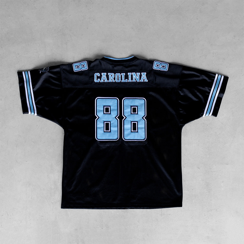 Vintage UNC Black/Baby Blue #88 Football Jersey (XXL)