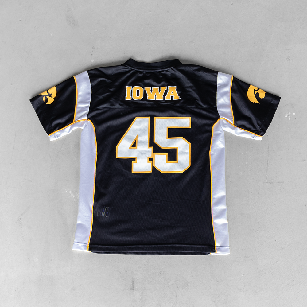 Vintage Iowa Hawkeyes #45 Youth Football Jersey (M)