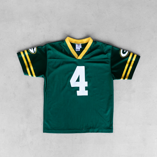 Vintage NFL Green Bay Packers Brett Favre #4 Youth Football Jersey (XL)