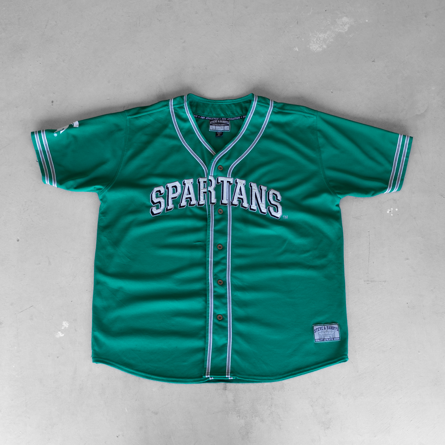 Vintage S&B Athletics Spartans Baseball Jersey (XXL)