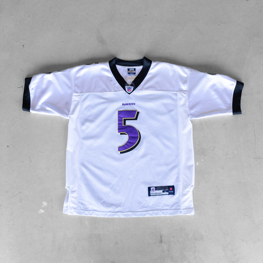 Vintage NFL Baltimore Ravens Joe Flacco #5 Youth Football Jersey (L)