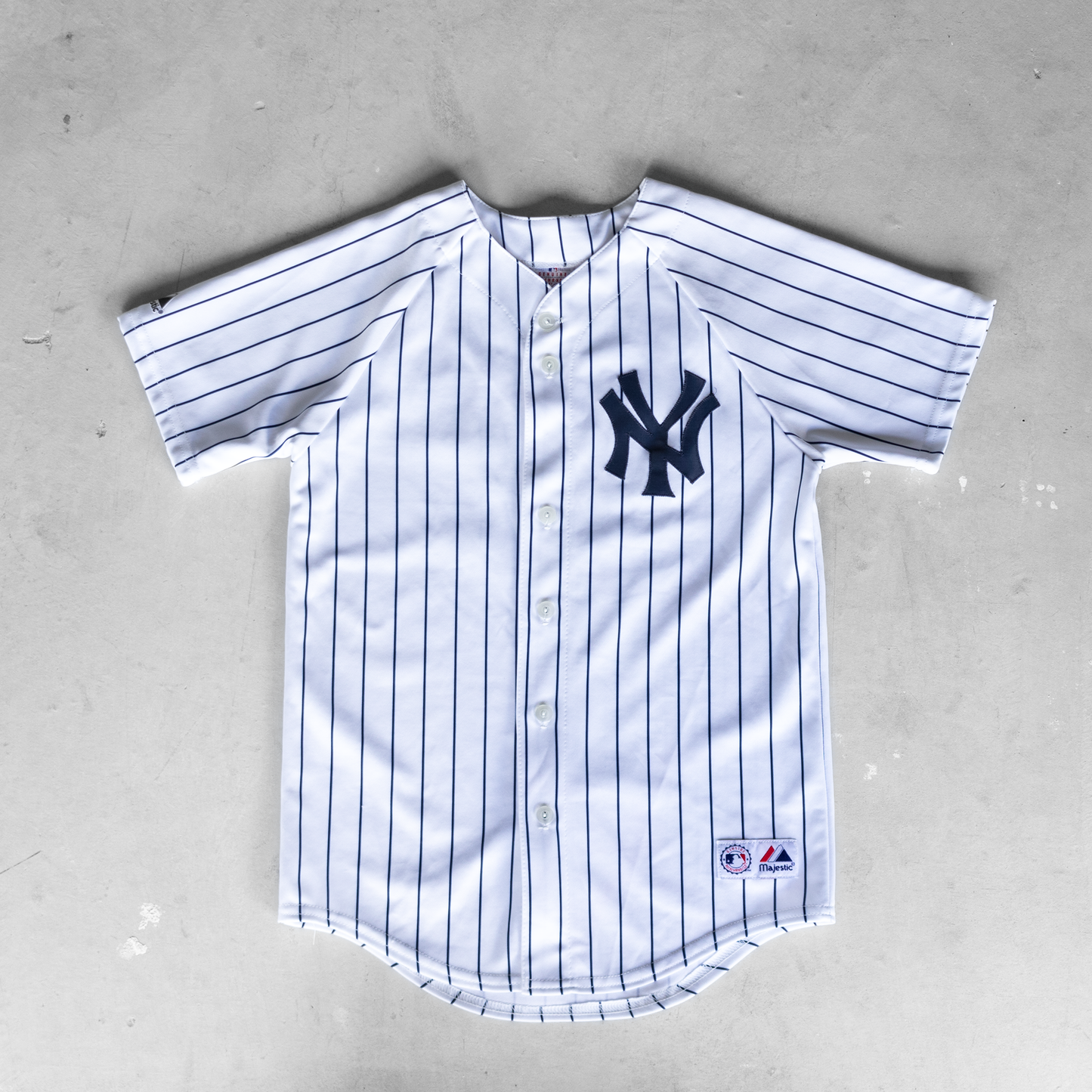 Vintage MLB Johnny Damon New York Yankees #18 Youth Baseball Jersey (L)