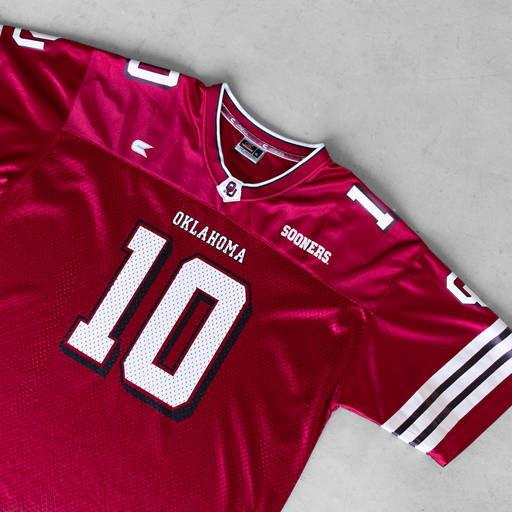 Vintage Oklahoma University #10 Football Jersey (XL)