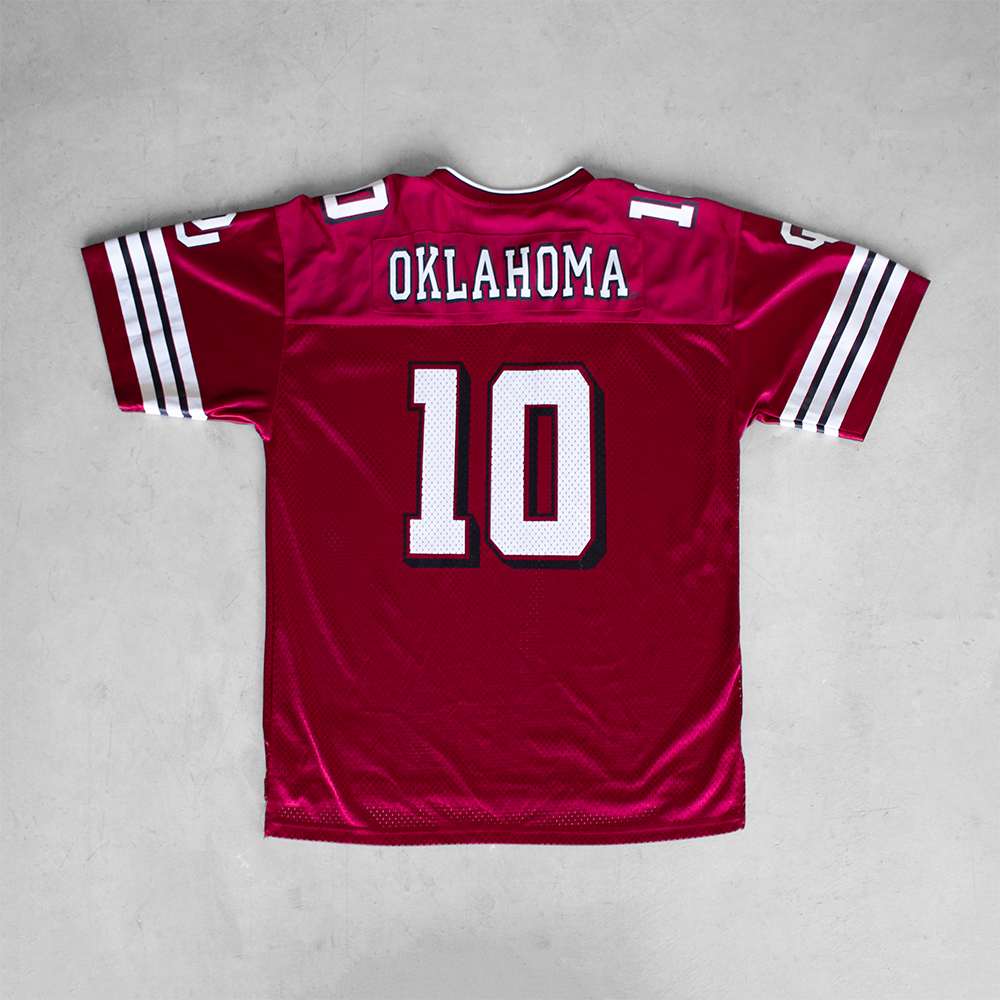 Vintage Oklahoma University #10 Football Jersey (XL)