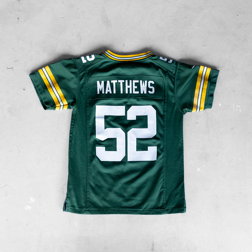 NFL Green Bay Packers Clay Matthews #52 Youth Football Jersey (M)