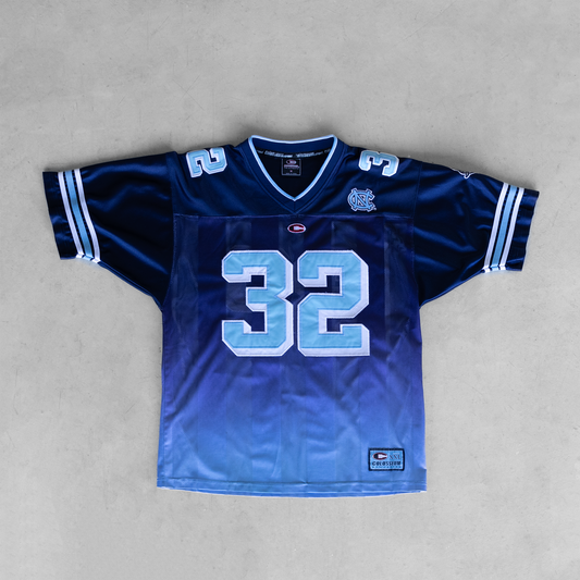 Vintage Tar Heels UNC #32 Ombre Football Jersey (M)