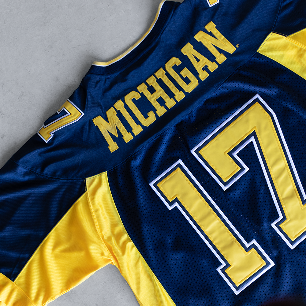 Vintage Michigan Wolverines #17 Football Jersey (L)