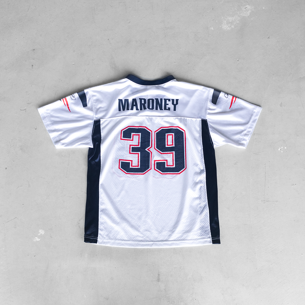 Vintage NFL New England Patriots Laurence Maroney #39 Youth Football Jersey (XL)
