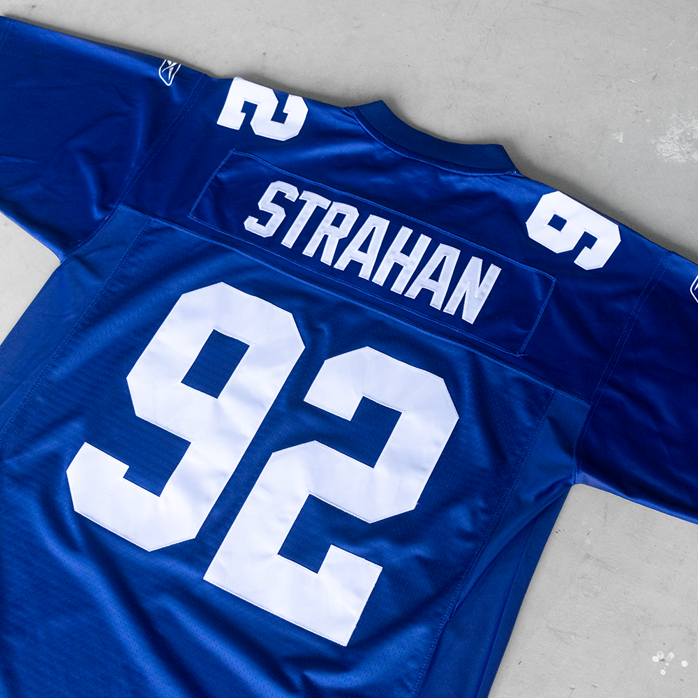 Vintage NFL NY Giants Michael Strahan #92 Football Jersey (L)