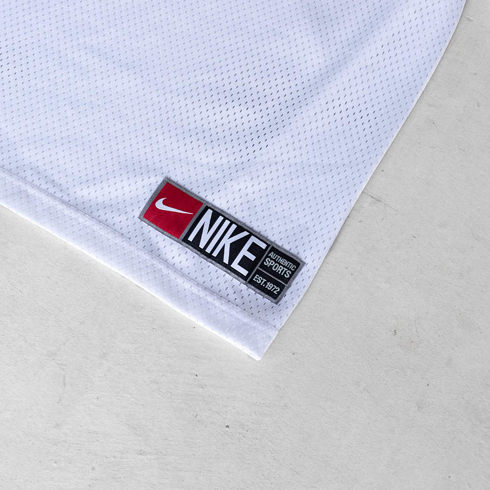 Vintage Nike #72 Long Sleeve White Football Style Jersey (M)