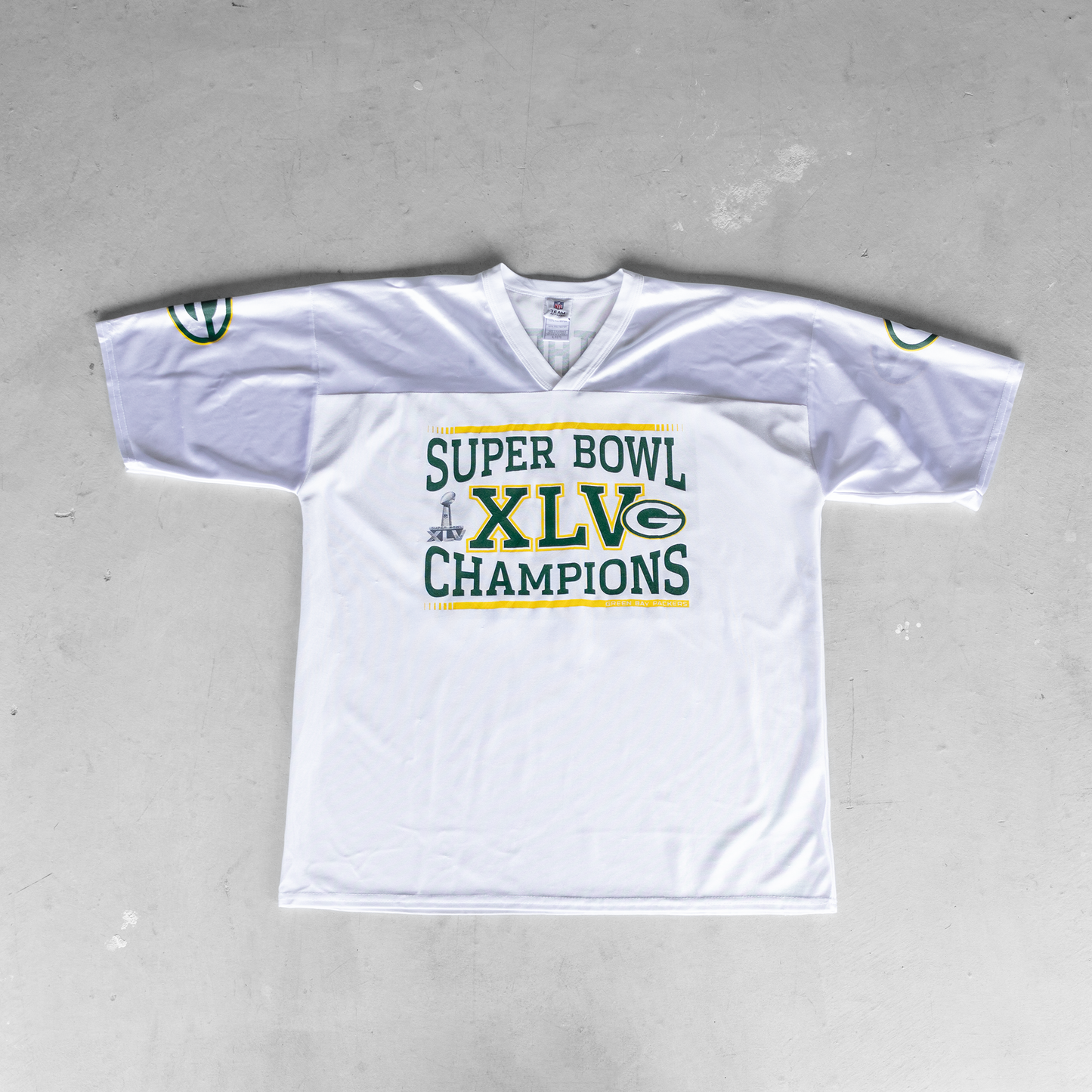 Vintage NFL Super Bowl XLV Champions Green Bay Packers Clay Matthews #52 Football Jersey