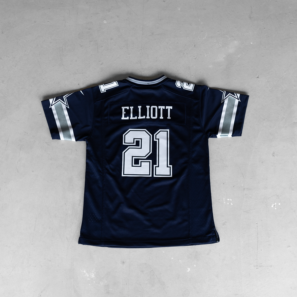 NFL Dallas Cowboys Ezekiel Elliott #21 Youth Football Jersey (M)