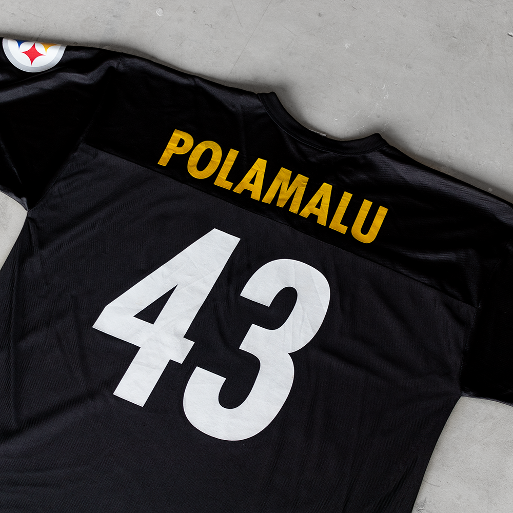 Vintage NFL Pittsburgh Steelers Troy Polamalu #43 Football Jersey (XL)