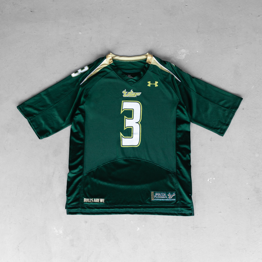 University of South Florida Bulls #3 Football Player's Jersey