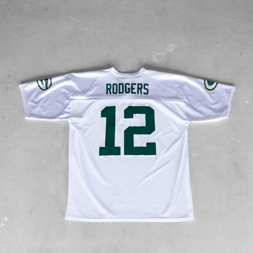 Vintage NFL Green Bay Packers Aaron Rodgers #12 Football Jersey (XL)