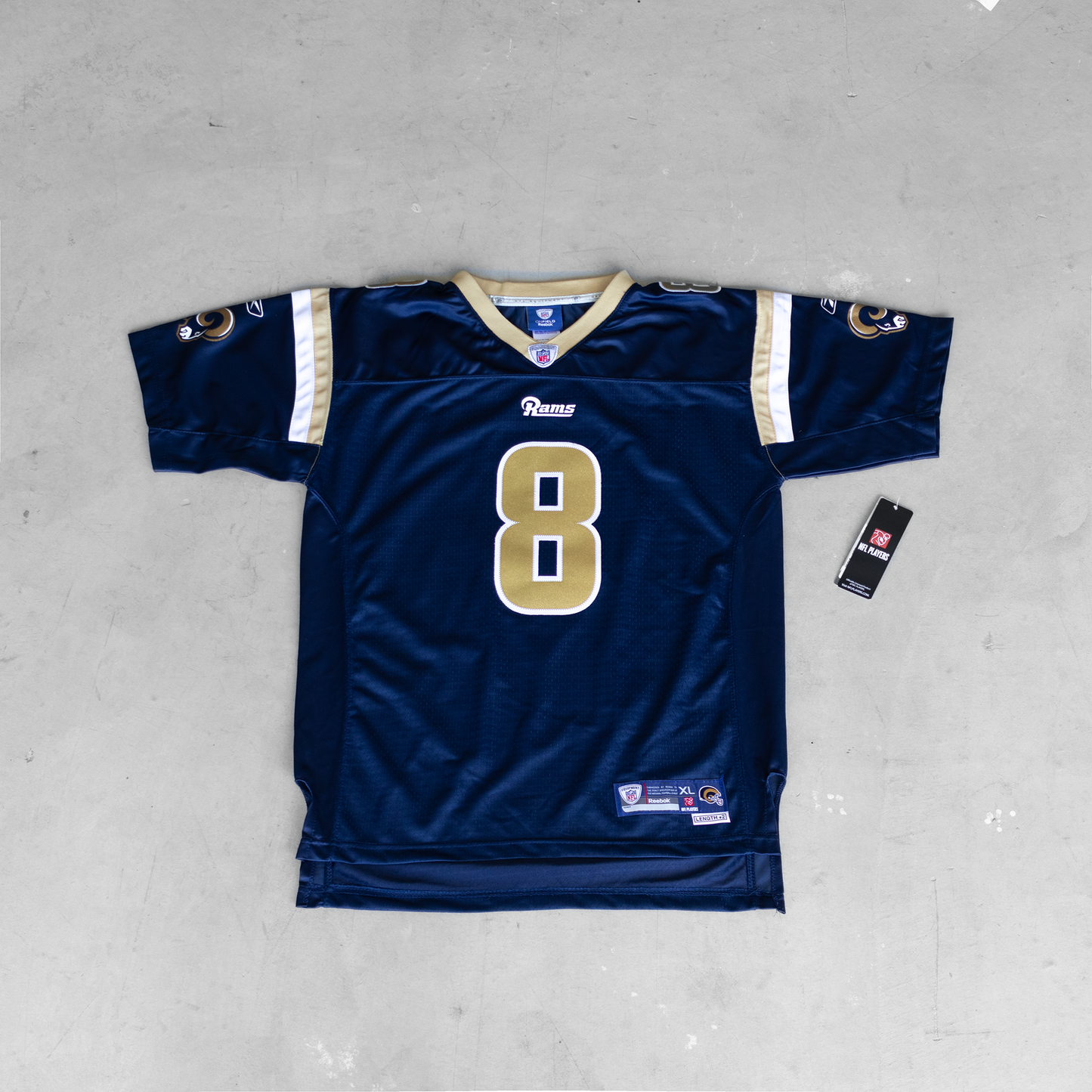 Vintage NFL St. Louis Rams Sam Bradford #8 Youth Football Jersey (XL)