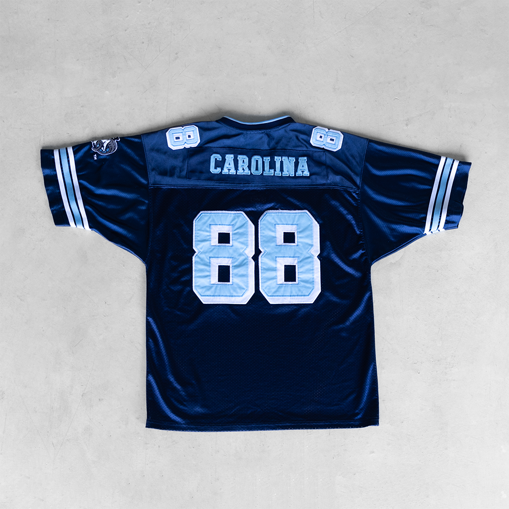 Vintage University of North Carolina #88 Navy/Blue Football Jersey (M)