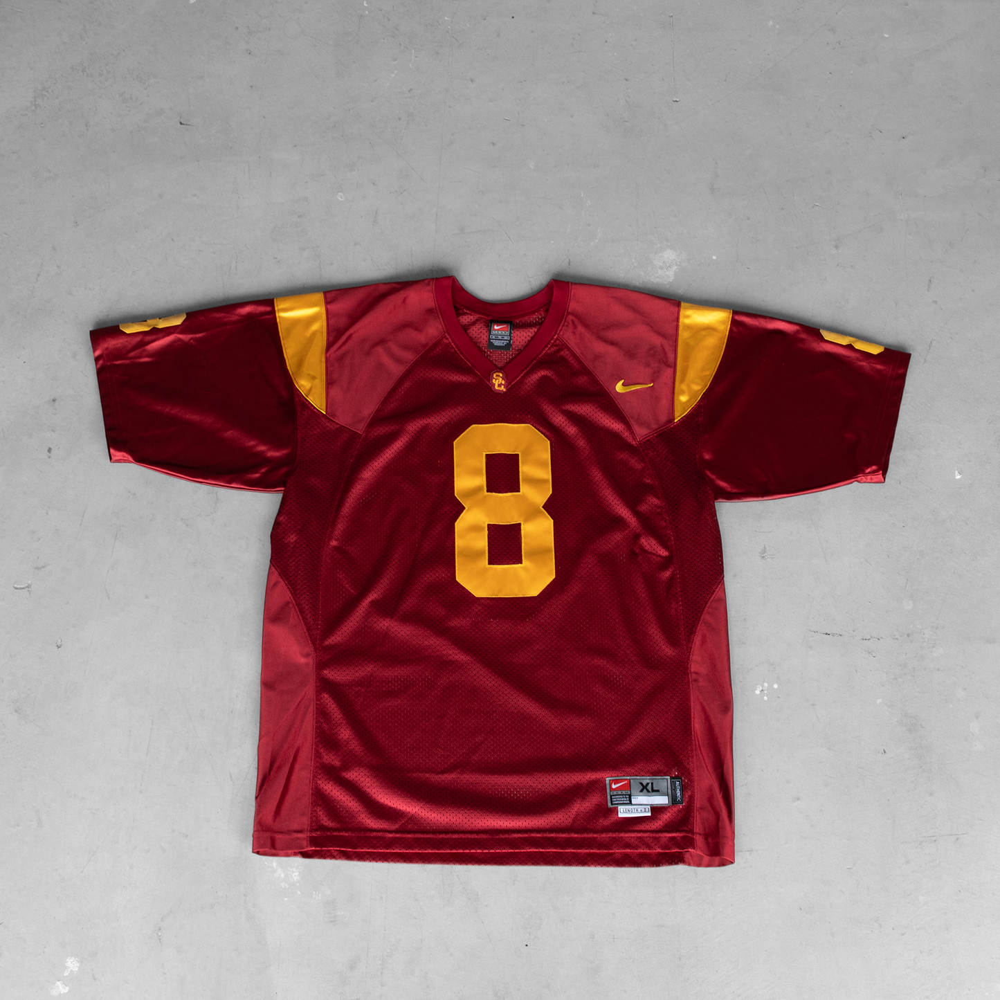 Vintage Nike USC Trojans #8 Football Jersey (XL)