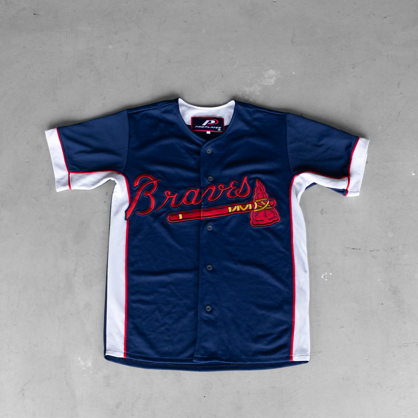 Vintage MLB Pro Player Atlanta Braves Baseball Jersey (M)