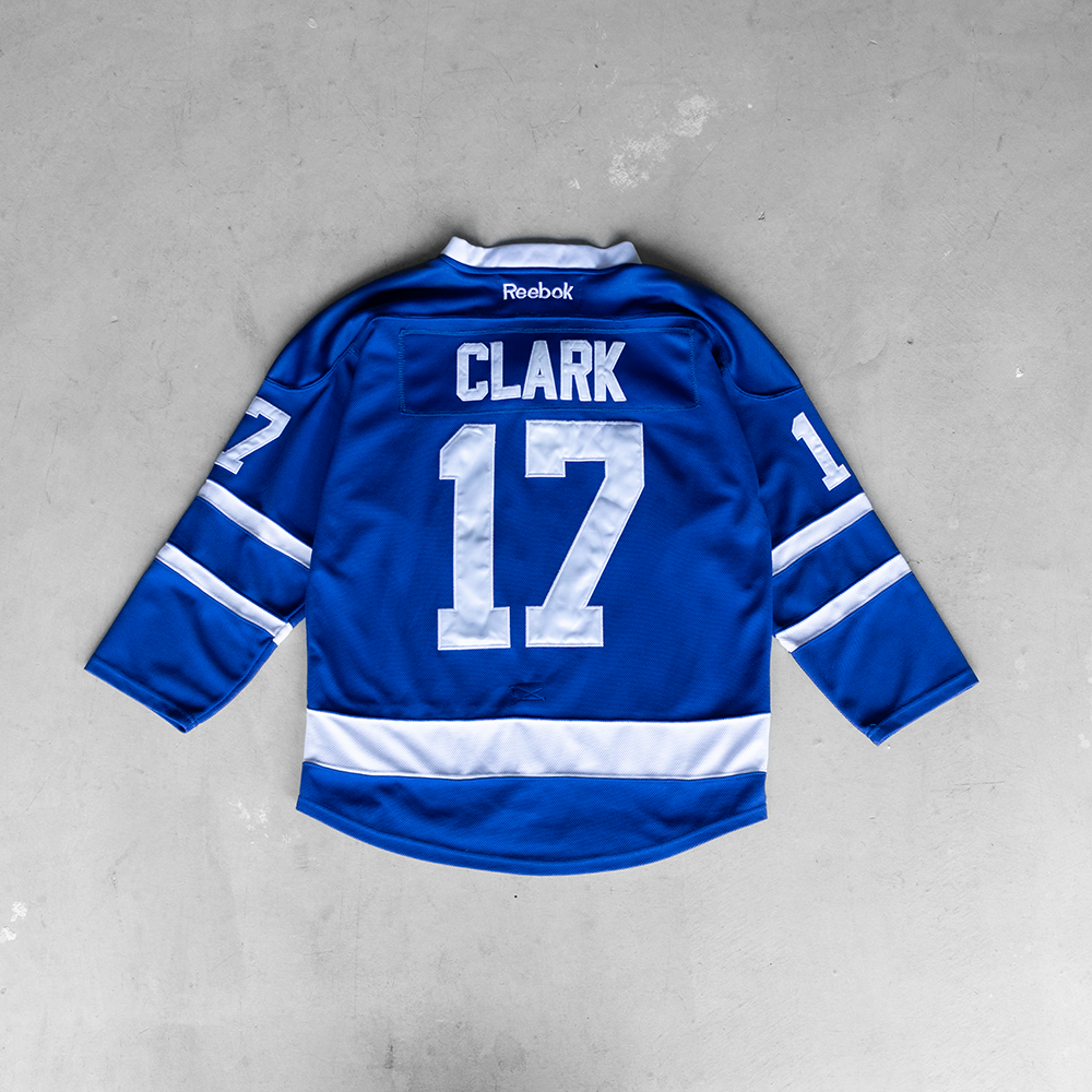 Vintage Reebok NHL Toronto Maple Leafs Wendel Clark #17 Hockey Jersey