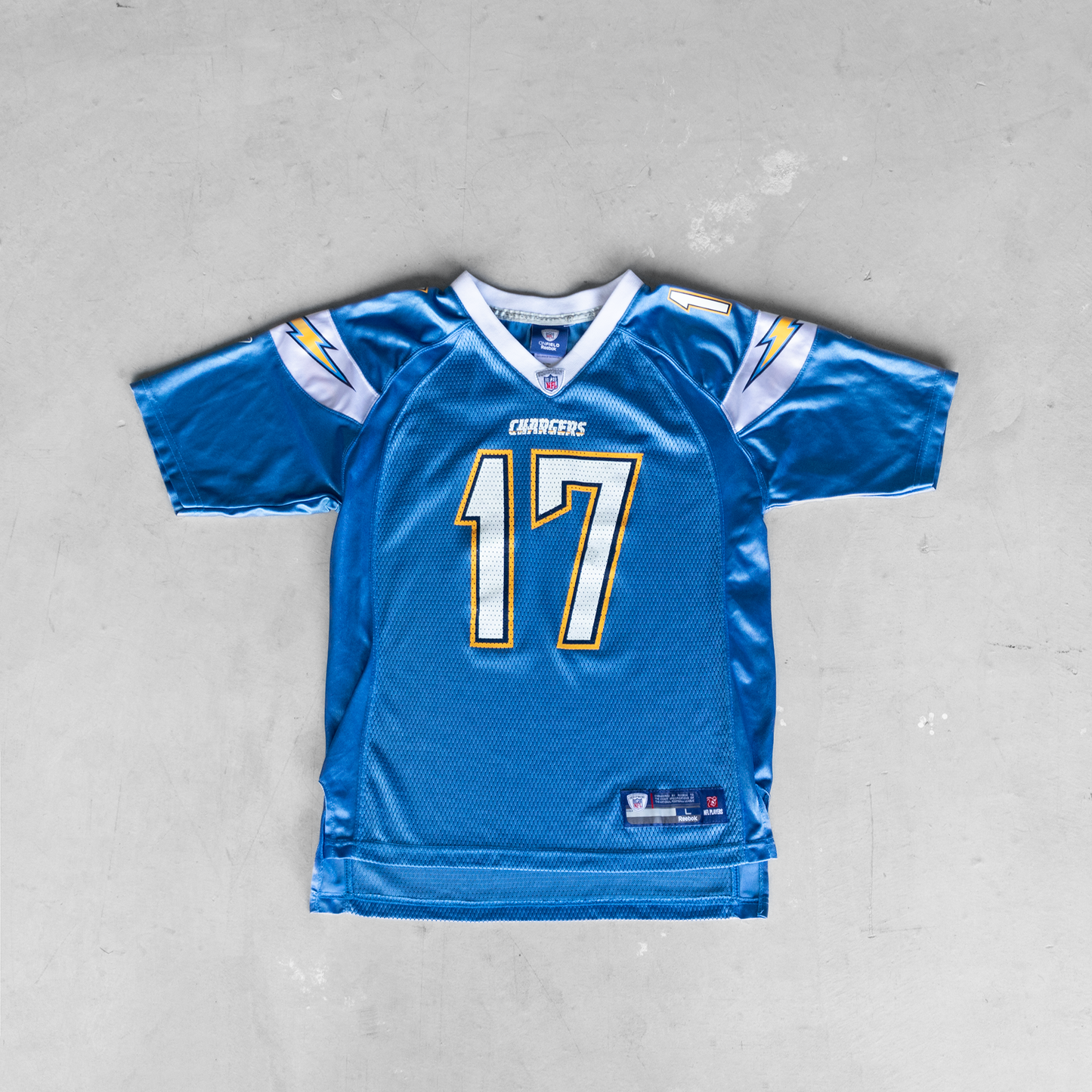 Vintage NFL San Diego Chargers Philip Rivers #17 Youth Football Jersey (L)