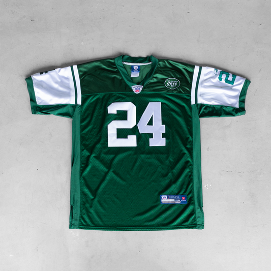 Vintage New York Jets Darrelle Revis #24 Football Jersey (XXL)