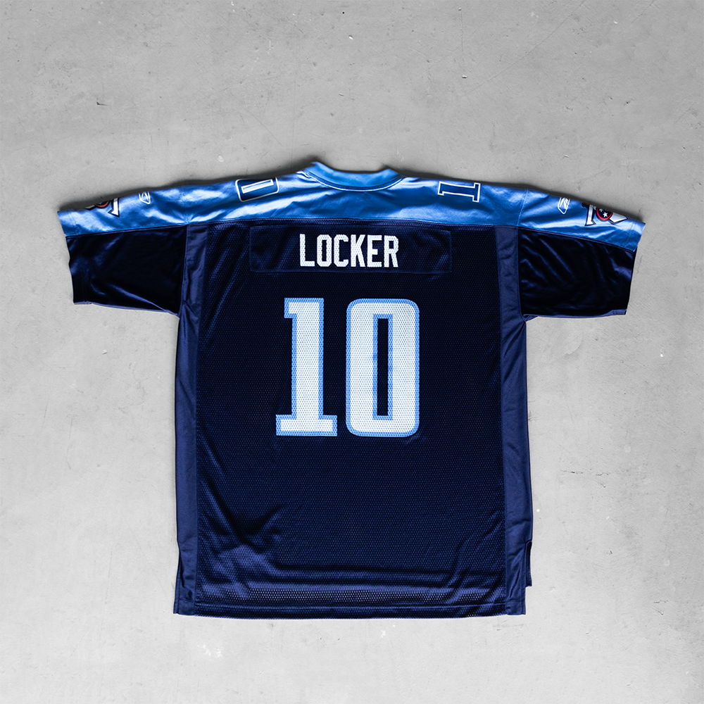 Vintage NFL Tennessee Titans Jake Locker #10 Football Jersey (XXL)