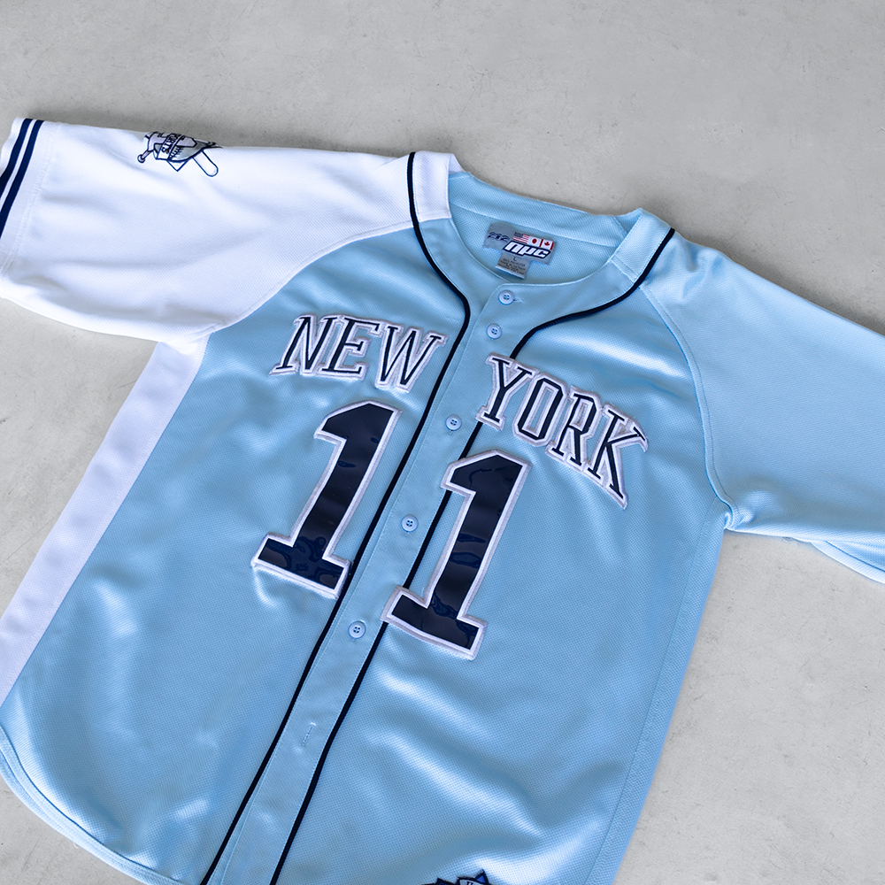 Vintage 212 NYC #11 Button Up Baseball Jersey (L)