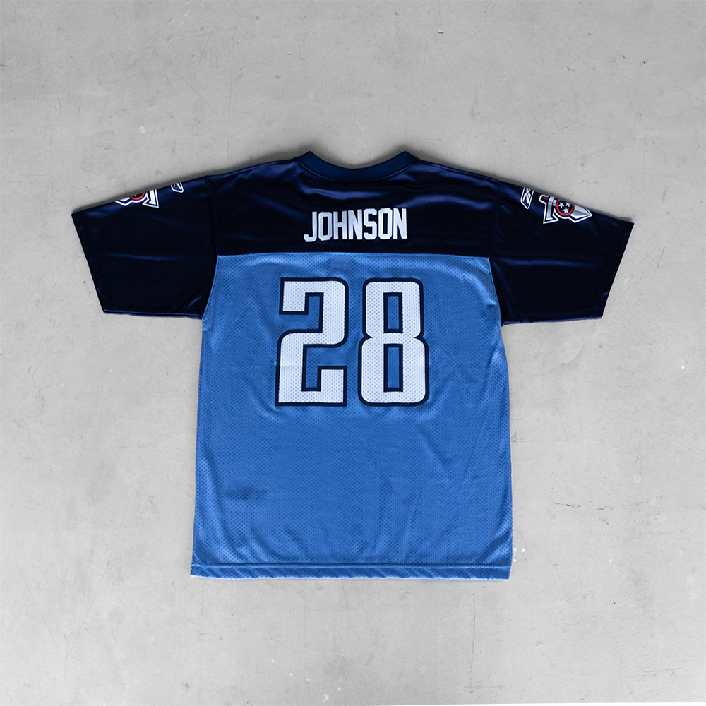 Vintage NFL Tennessee Titans Chris Johnson #28 Youth Football Jersey (XL)
