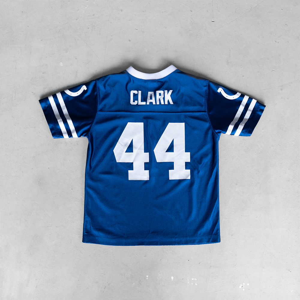 Vintage NFL Indianapolis Colts Dallas Clark #44 Youth Football Jersey (L)
