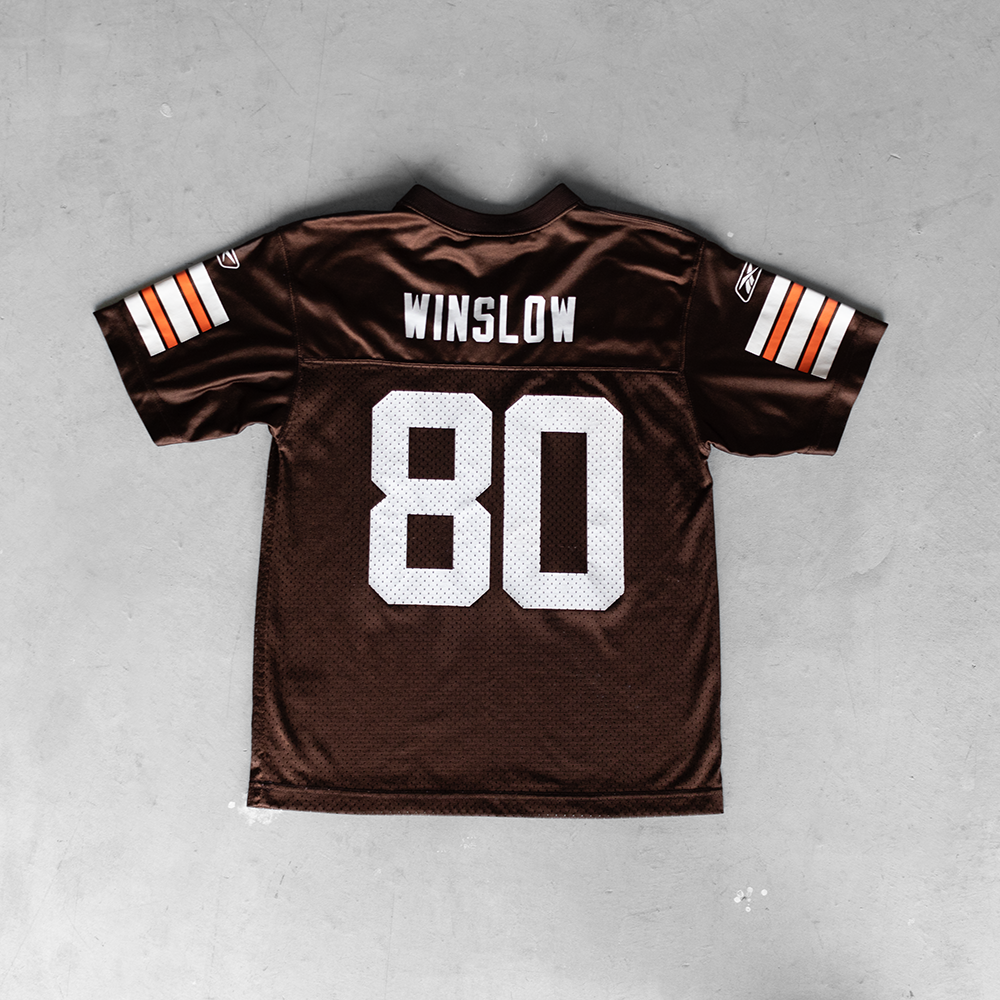 Vintage NFL Cleveland Browns Kellen Winslow #80 Youth Football Jersey (M)