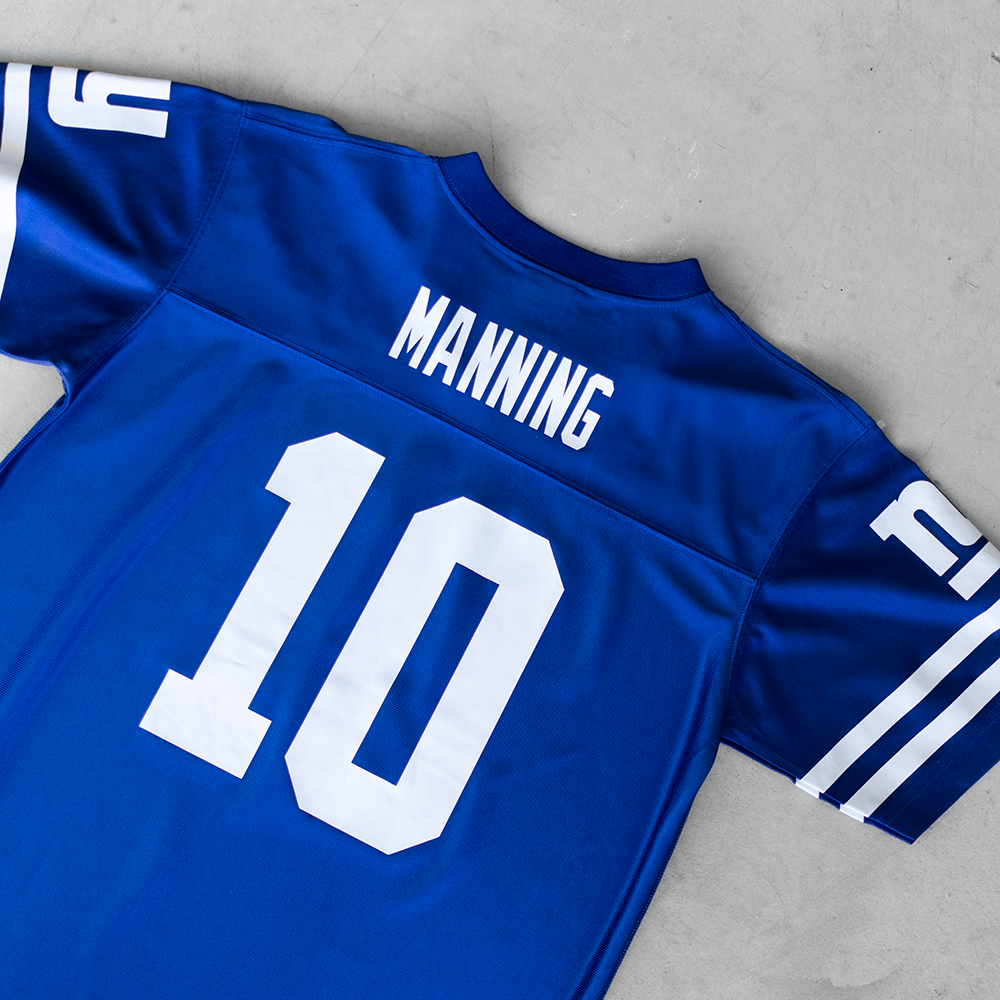 Vintage NFL NY Giants Eli Manning #10 Youth Football Jersey (XL)