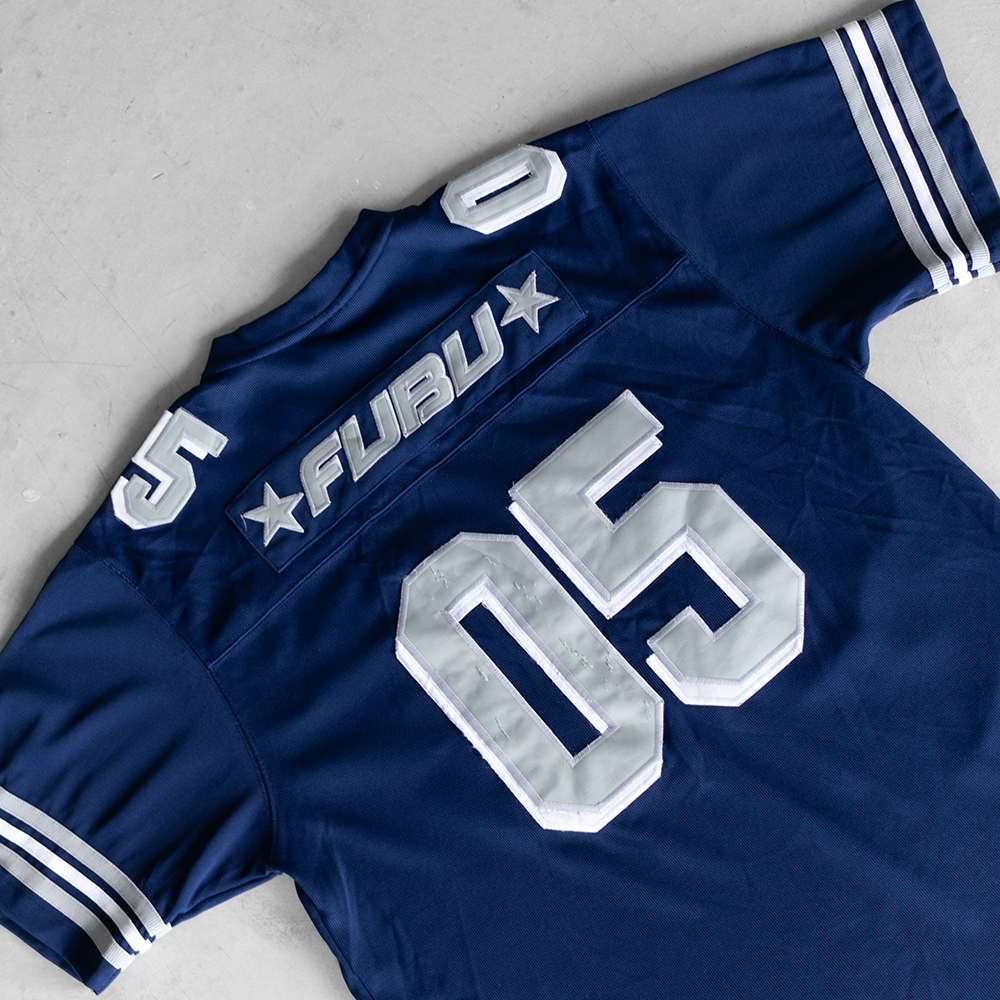 Vintage 90's FUBU Sport Limited Edition #05 Football Jersey (L)