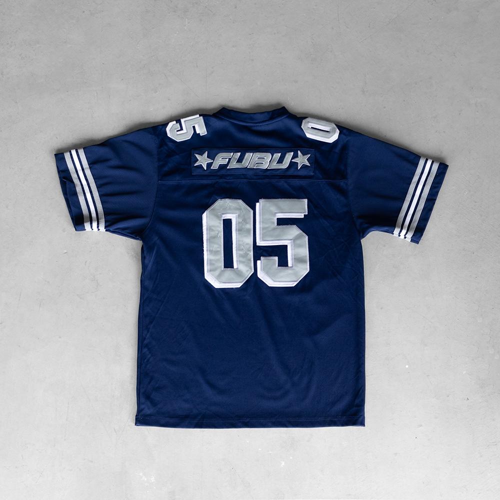 Vintage 90's FUBU Sport Limited Edition #05 Football Jersey (L)