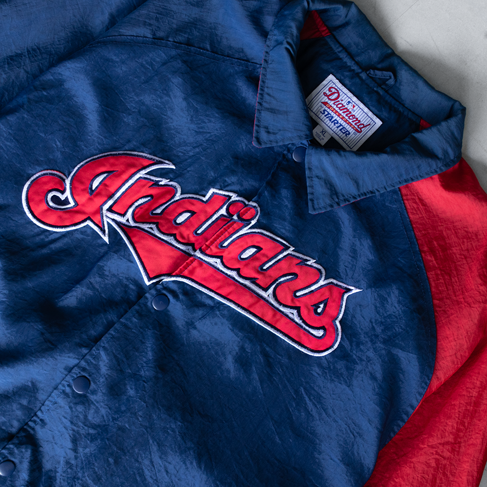 Vintage Starter MLB Cleveland Indians Zip-Up Jacket (XL)