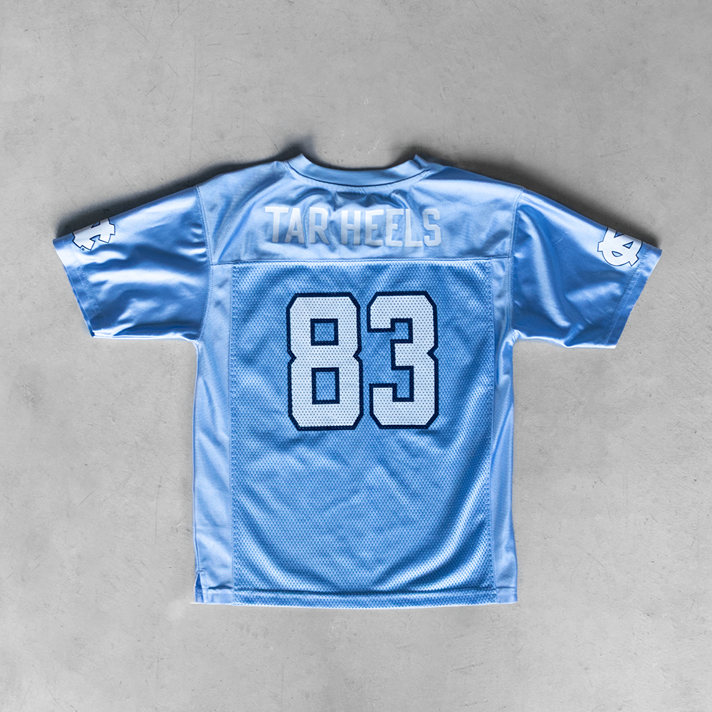 Vintage University Of North Carolina #83 Youth Football Jersey (L)