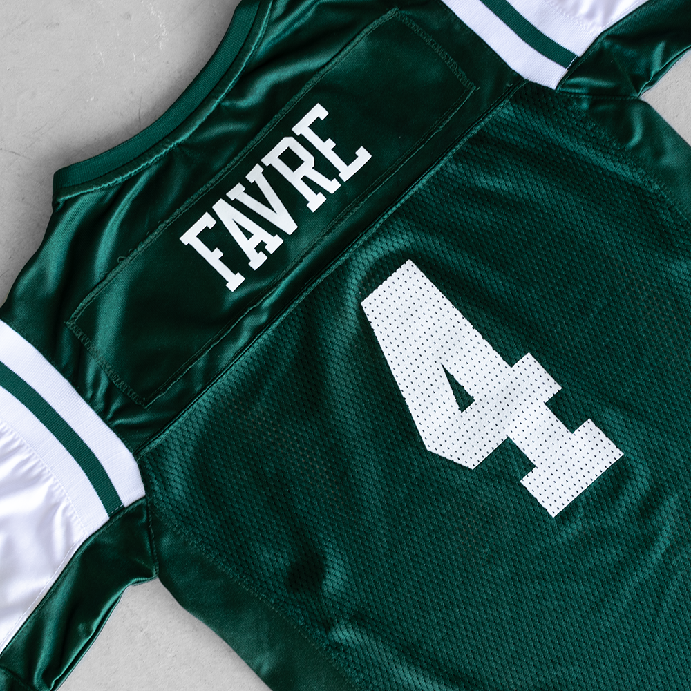 Vintage NFL New York Jets Brett Favre #4 Youth Football Jersey (L)