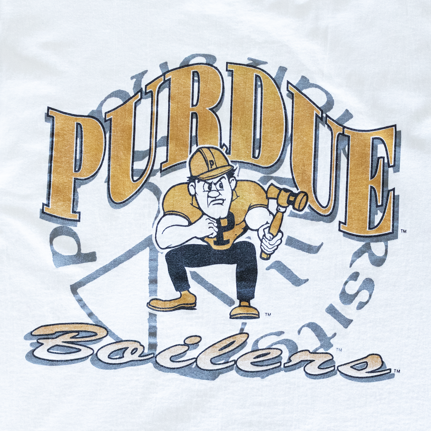 Vintage Purdue University Boilermakers Mascot Graphic T-Shirt (L)