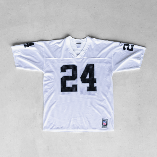 Vintage NFL Oakland Raiders Charles Woodson #24 Football Jersey (XL)