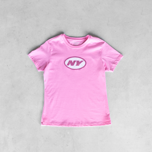 Reebok NFL New York Jets Pink Y2K Women's T-Shirt (M)